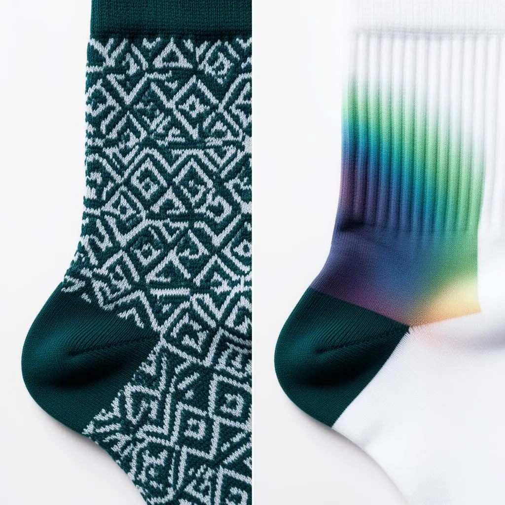 Jacquard vs Sublimation Socks: Which Process Fits Your Design?