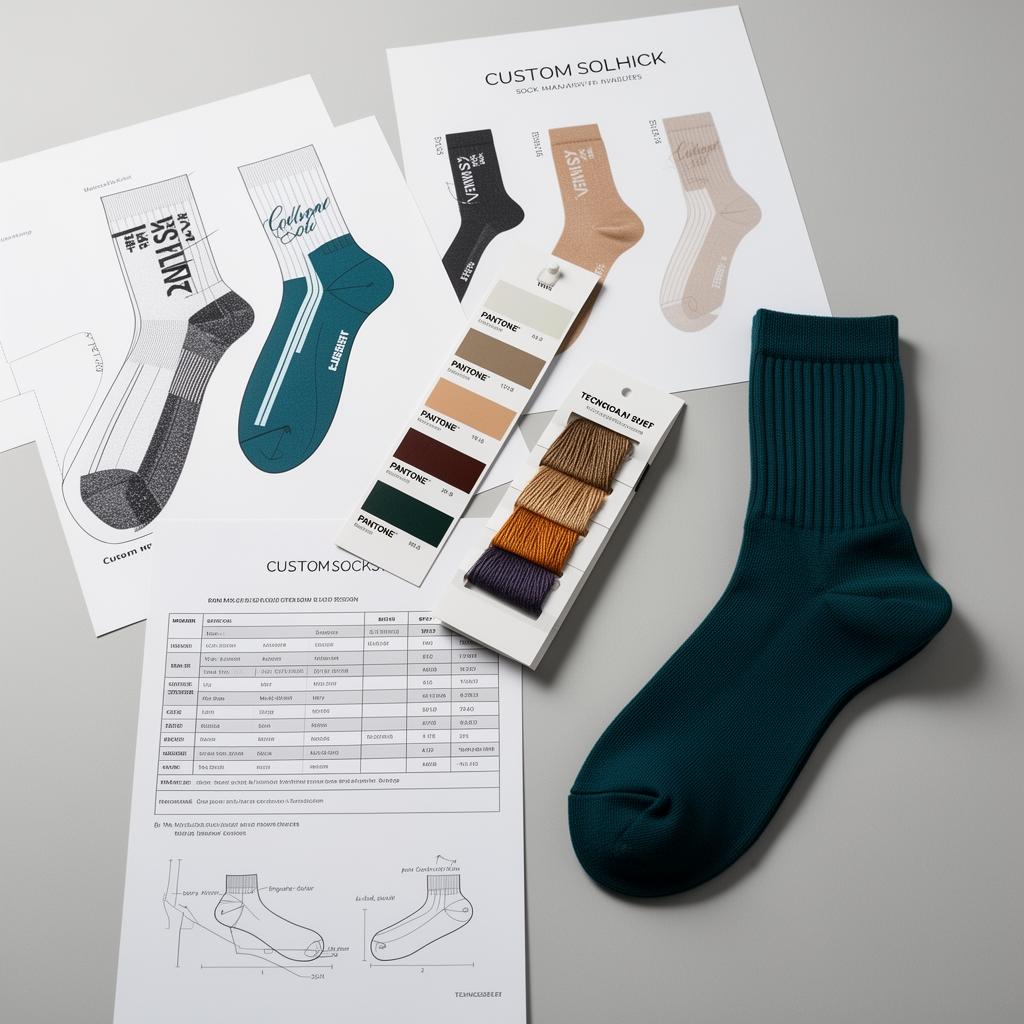 Sock Sampling Process: From Artwork to Wearable Sample